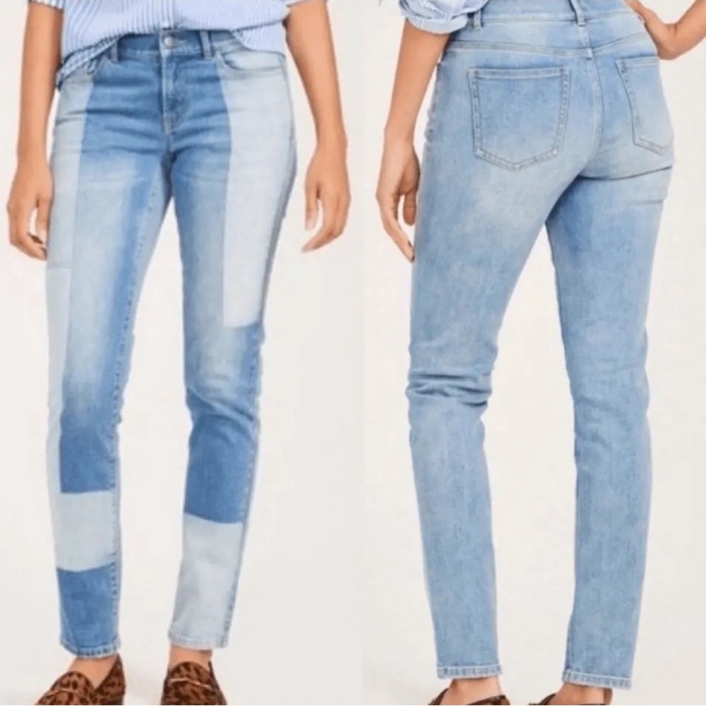 J. McLaughlin Jaycie Patchwork Jeans Size 8